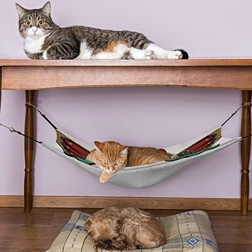 חתול מיטת צבעוני פרפר לחיות מחמד כלוב ערסל לנשימה תליית מיטת עבור חתלתול גור ארנב החולדה 16.9 איקס 13