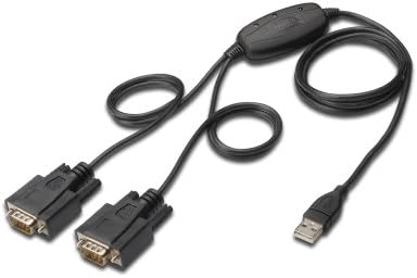 Digitus USB למתאם סדרתי, 2xRS232 כבל USB 2.0