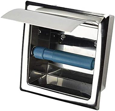 JF-XUAN בקיר קופסת גליל נייר רכוב עם כיסוי אטום לשירותים מחזיק ברקמות טואלט תואם למטבח אמבטיה נירוסטה נירוסטה