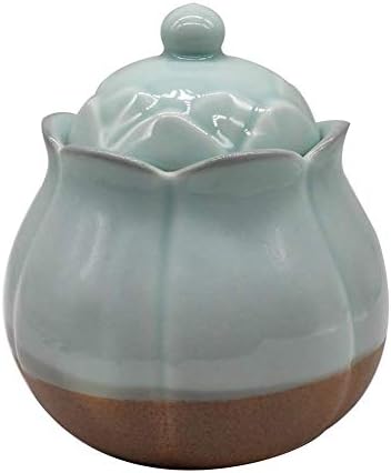 Dailyint Pet Ceramic Urn Lotus Bud צורה אפר בעלי חיים שריפת מזכרת ארון מזכר