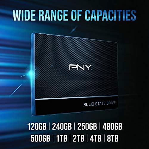 PNY CS900 240GB 3D NAND 2.5 SATA III כונן מצב מוצק פנימי -