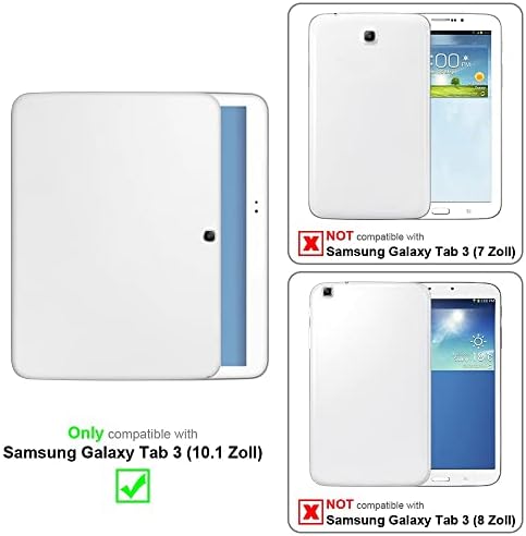 מארז טאבלט של Cadorabo תואם ל- Samsung Galaxy Tab 3 P5200 בקשיש שחור - עטיפת הגנה בסגנון ספרים ללא