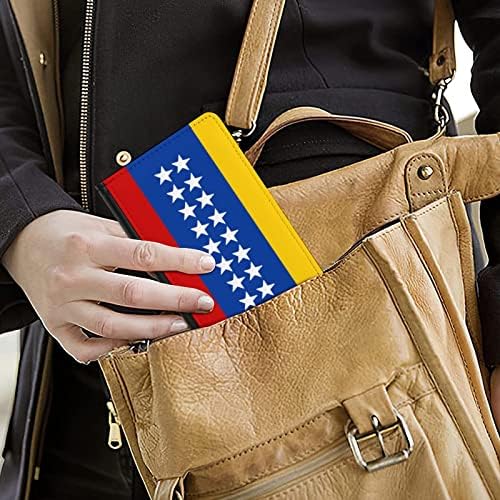 דגל של גראן קולומביה מודפס דרכון מחזיק כיסוי ארנק מקרה עם כרטיס חריץ עור מפוצל נסיעות מסמכים ארגונית