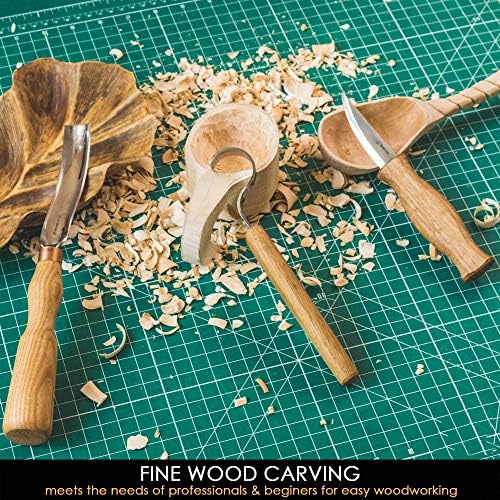 גילוף גרזן יד מזויף גרזן עם נדן גרזן 1 עץ גילוף כלים ערכת עץ גילוף סט של 14 עץ גילוף וו סכין סט