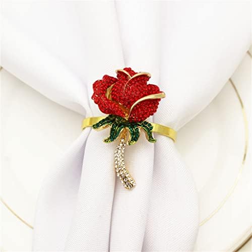 YGQZM 30 יחידות יום האהבה פרח מפית מפית כפתור למלון מסיבת חתונה מפית טבעת טבעת טבעת טבעת