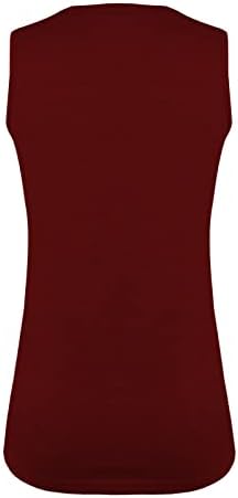 טי חולצות אישה נשים הדפסת למעלה חולצה אופנה צוואר גופייה ללא שרוולים אימון חולצה מזדמן רופף טי חולצה