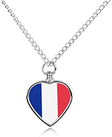 דגל של צרפת לחיות מחמד שריפת גופות תכשיטי כד שרשרת עבור אפר מזכרת תליון עבור חתול כלב דיוקן מתנות