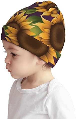 חמניות Qassryu פעוטות כפה לבנים בנות ילדים כפיות ילדים סרוגים כובעי חורף