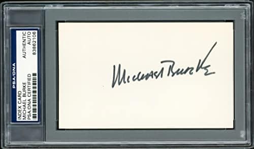 מייקל בורק חתם על כרטיס אינדקס 3 על 5 ניו יורק יאנקיס 83862106-חתימות חתוכות של ליגת הבייסבול