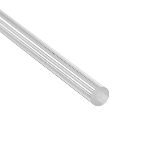 אקריליק עגול מוט, 5/16 קוטר 10 אינץ אורך, ישר לבן קו, מוצק אקריליק עגול מוט, בר