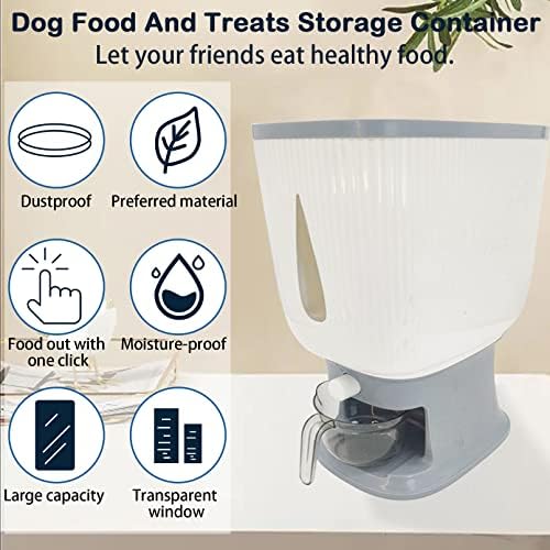 קטסון אוטומטי-כלב מזון אחסון מיכל, אטום לחיות מחמד לטפל אורז סל גדול דגנים יבש מזון אחסון מכולות