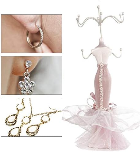 דוכן תצוגת תכשיטים, דגם שמלת נעליים עקב עגיל שרשרת טבעת תכשיטי מחזיק מעמד דקורטיבי תכשיטי אחסון מתלה