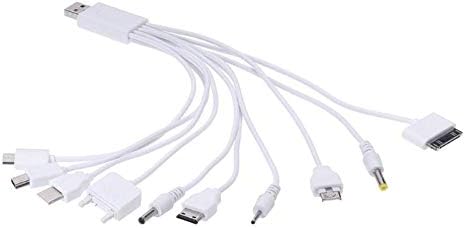 כבלים 10 ב 1 כבל העברת נתונים של USB רב -תכליתות USB אוניברסלי מטען כבלים מרובי סיכות חוט מתאם USB