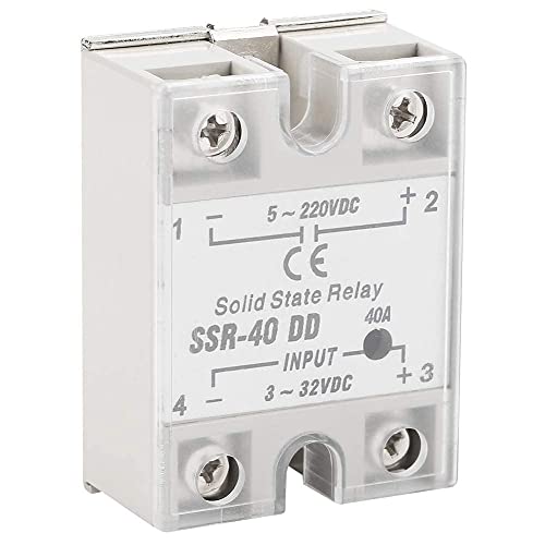 SSR-40 DD ממסר מצב מוצק שלב יחיד שלב יחיד קלט ממסר מוליך מוליך 3-32V DC פלט 5-220V DC