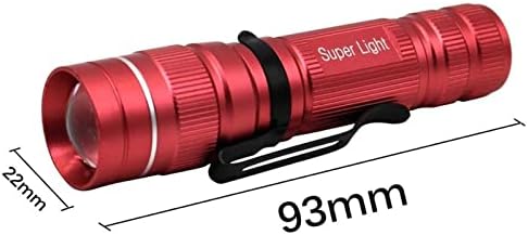 הלון אדום מיני כיס LED פנס פנס לפיד פנס אטום למים AA סוללה עט פנל Q5 LED לטיולי קמפינג חיצוניים