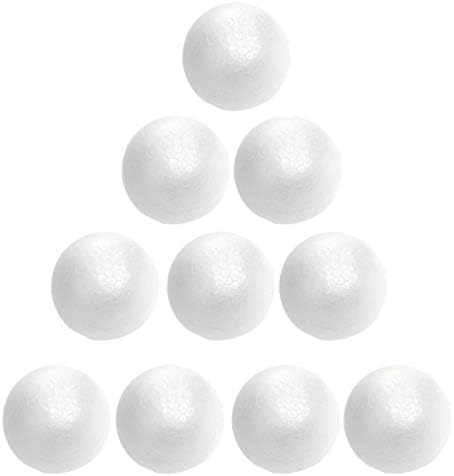 עיצוב וינטג '10 יחידות 4 סמ כדורי קצף לבנים כדורי מלאכה קלקר לאומנויות ומלאכה מספק