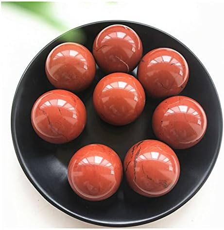 Ruitaiqin Shitu 3 גדלים טבעיים אדומים ג'ספר קריסטל כדורי כדורים רייקי ריפוי דגימה 31-33 ממ אבנים טבעיות