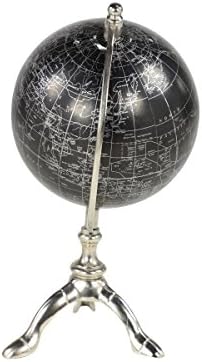 Deco 79 Globe Globe Aluminum, 7 x 6 x 12 , שחור