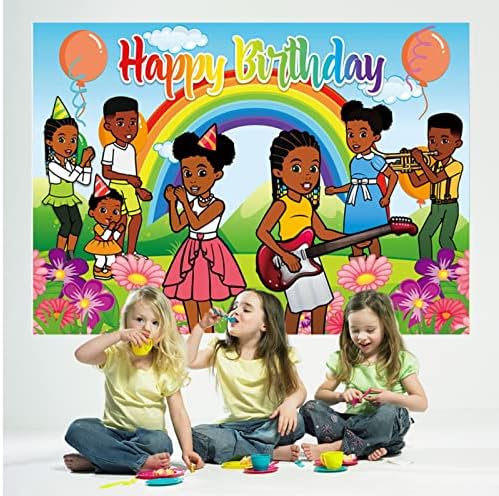 יום הולדת מוסיקה נושא מסיבת רקע וילון באנר קישוט עבור בני בנות ילדים יום הולדת, תינוק מקלחת עוגת שולחן קישוט באנר,