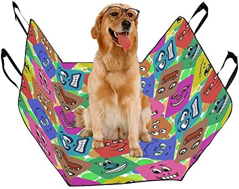 מותאם אישית מצחיק עיצוב סגנון יד נמשך חמוד הדפסת רכב מושב מכסה לכלבים עמיד למים החלקה עמיד רך לחיות מחמד