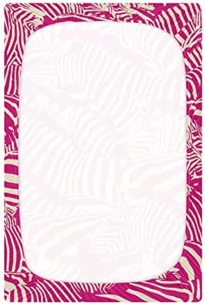Alaza Pink Zebra Print Print Sheet Crib Shievit