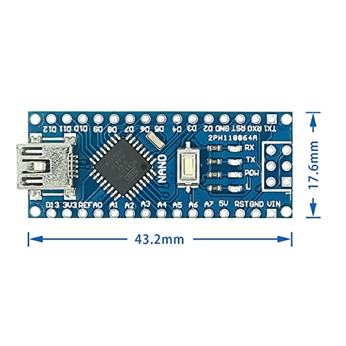 10GTEK MINI NANO V3.0 ATMEGA328P 5V 16MHz Micro Controller Module מודול התואם ל- Arduino IDE