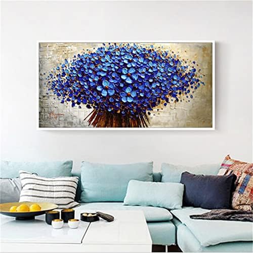גדול יהלומי ציור כחול פרחים על ידי מספר ערכות, עשה זאת בעצמך 5 ד יהלומי נקודות מלא כיכר תרגיל צלב תפר קריסטל ריינסטון