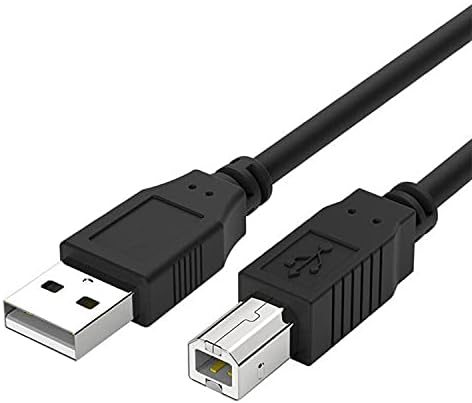 חוט כבל USB של מדפסת 10 רגל תואם ל- Epson Ecotank ET-4760, ET-3760, ET-3710, ET-2760, ET-2720,
