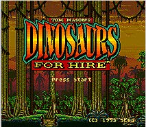 דינוזאורים להשכרה של 16 סיביות MD משחקים עבור Sega Mega Drive עבור genesis-ntsc-u