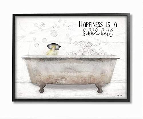 תעשיות סטופל אושר הוא אפרוח אמבט אמבטיה ציטוט אמבטיה, שתוכנן על ידי לורי דיטר אמנות קיר, 24X30,