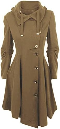 Prdece פוליאסטר מעיל כפתור רך ביותר לנשים בצבע אחיד בית ספר מעיל מעיל פלוס מכסה המנועים בגודל