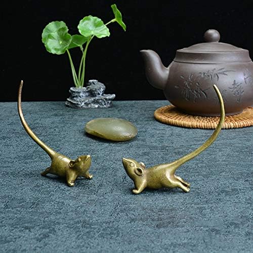 סינוארטים עכבר ארוך עכבר מיניאטורה פסלון סינית בסגנון סיני תה חיית מחמד וינטג