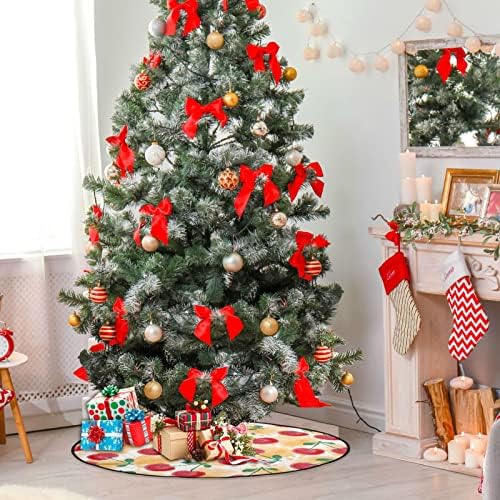מחצלת עץ חג המולד של פירות דובדבן דובדבן של קיגאי חומר חג המולד, יכולה לשמש לקישוט הבית של מסיבות
