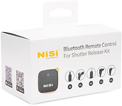 ערכת בקרת תריס מרחוק של Nisi Bluetooth לחשיפה ארוכה עם כבלי שחרור לרוב ה- DSLR ומצלמות נטולות מראה