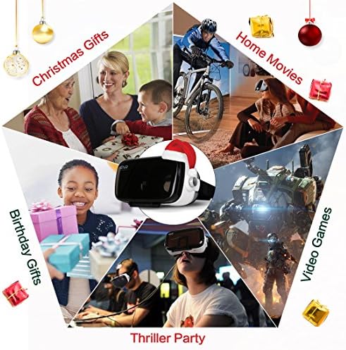 משקפי מציאות מדומה אוזניות 3 ד 'עבור 3 ד סרט ומשחק מציאות מדומה, יותר קל יותר נוח צפייה גדולה חוויה סוחפת משקפי