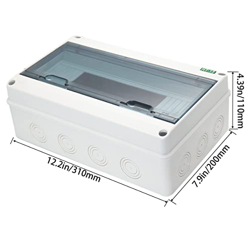 קופסא הפצת הפצה של Otdorpatio תיבת הפצה, IP65 כיסוי ברור קופסה חשמלית, אספקת חשמל ABS קופסת צומת אלקטרונית