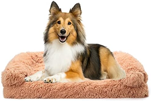 מיטת ספה אורטופדית לחיות מחמד של טינאקו קטיפה לכלבים וחתולים קטנים, בינוניים וגדולים; להתחמם בחורף; מושלם בבית,