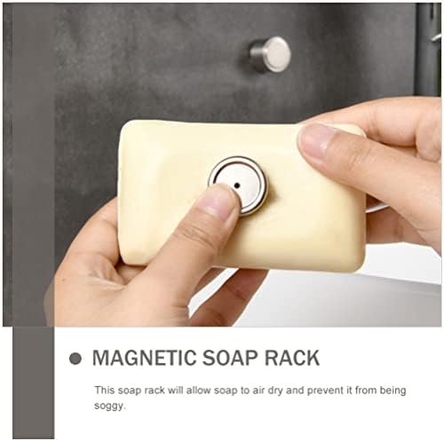 Zerodeko 1 סט סבון סבון יניקה מחזיק סבון מגנטי קיר קיר הר סבון סבון עצמאי מארגן מדף סבון דבק