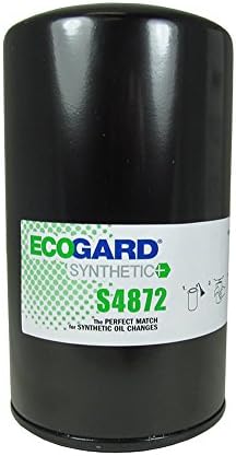 ECOGARD S4872 מסנן שמן מנועי סיבוב פרימיום לשמן שמן סינטטי מתאים לפורד F-250 Super Duty 7.3L דיזל 1999-2003,