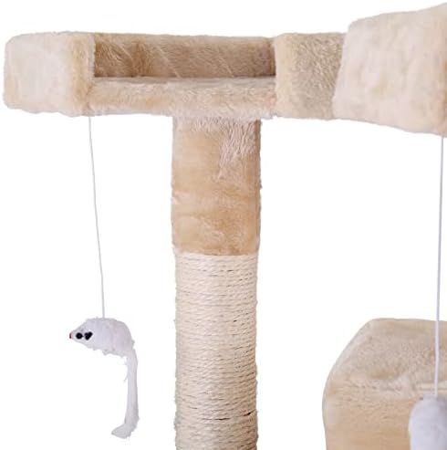 עץ חתול יציב עץ חתול מודרני עץ נעים מוטות עץ עץ חתול צעצועי חתול חתול עומד לחתולים מקורה חתולים עץ חתול גבוה