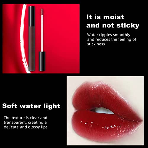 שמנמן זה שחור צינור מראה לחות אוויר שפתיים זיגוג לחות מים חדיר לאורך זמן עמיד למים מראה אור חישה גלוס שפתיים