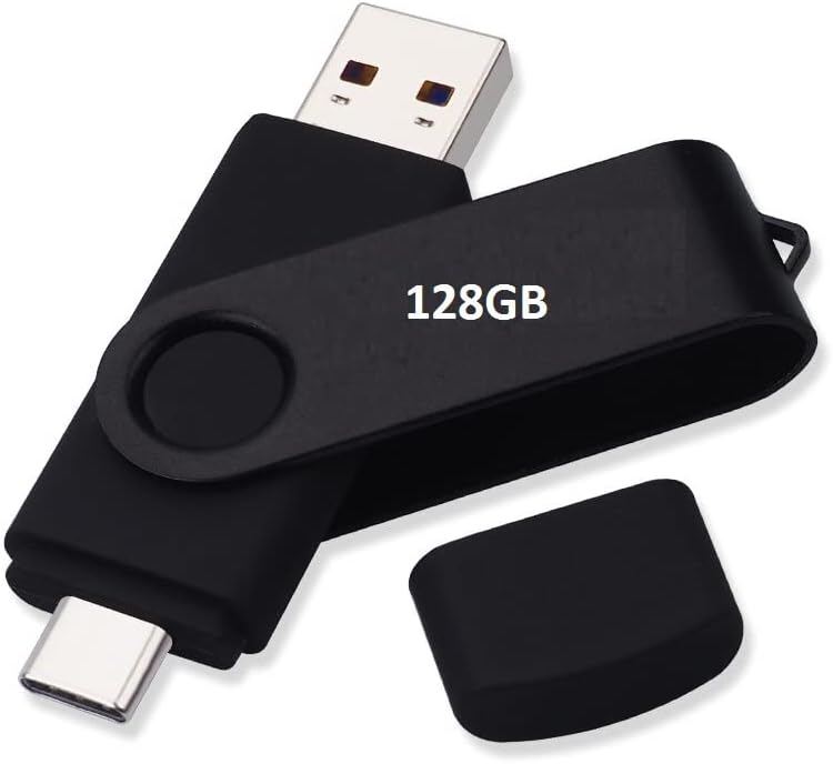 128 ג'יגה-בייט USB 3.0 סוג C כונן הבזק USB כונן עט כונן עט USB מקל 2 ב 1 מהירות גבוהה pendrive שחור