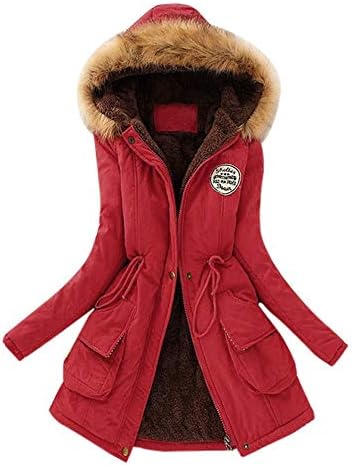 מעילי חורף לנשים 2022 פלוס גודל גודל מעיל ז'קט אופנה אופנה מזג אוויר קר חמים פארקיות רוכסן קפוצ'ונים