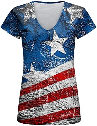 טי חולצות אישה עצמאות יום לנשים הדפסת יומי קיץ חולצות לנשים של צוואר טנק חולצות אמריקאי 4