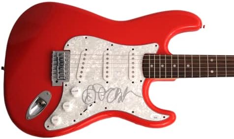 דייב שאפל חתום חתימה בגודל מלא מכונית מירוץ אדום פנדר סטרטוקסטר גיטרה חשמלית עם אימות ג'יימס ספנס JSA -