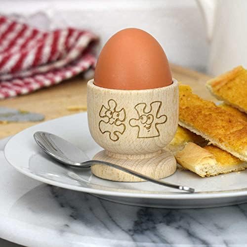 אזידה 'חתיכות פאזל' כוס ביצה מעץ
