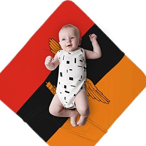 דגל זמביה שמיכה לתינוקות מקבלת שמיכה לעטיפת כיסוי חוט -יילוד של תינוקות