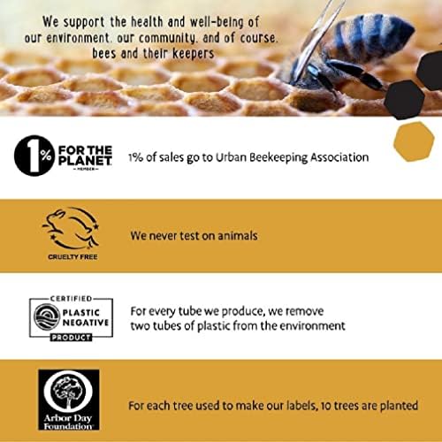 פורטלנד דבורה מזור כל טבעי בעבודת יד שעוות דבורים מבוסס שפתון, ללא בישום 24 לספור