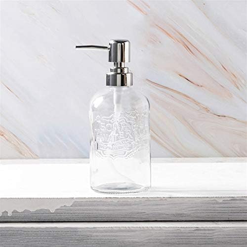 מתקן לבקבוקי סבון מתקן קרם בקבוקי סבון 13.5 גרם מתקן קרם סבון מזכוכית עם משאבת פלסטיק סבון סבון