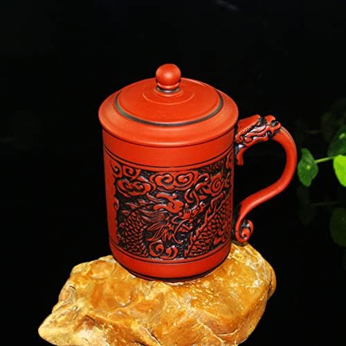 כוס תה של זישה 17 גרם, סיני yixing ספל תה חימר סגול אמיתי, כוס תה משובחת בעבודת יד יצירת מופת בג'ינגדז'ן
